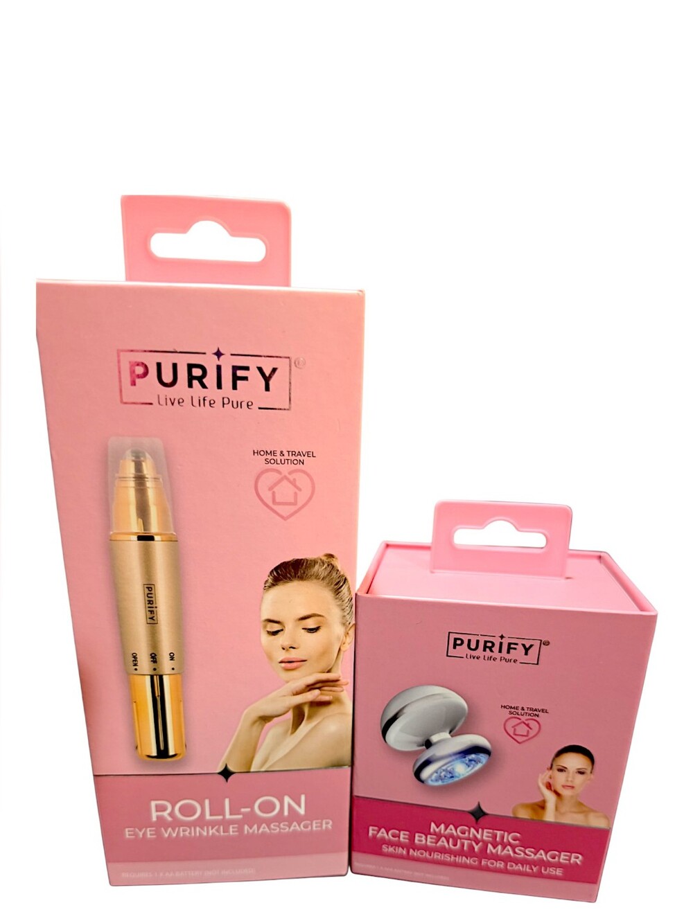 Purify Roll-On Eye Wrinkle Massager and Magnetic Face Massager - Picture 2 of 2